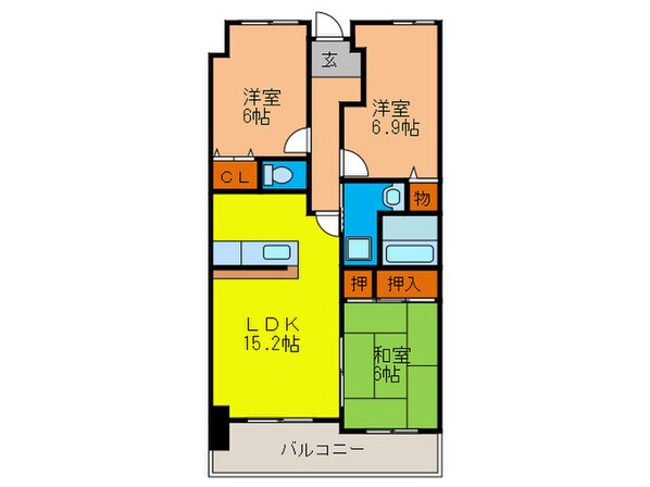 センチュリ－コ－ト宝塚弐番館の物件間取画像